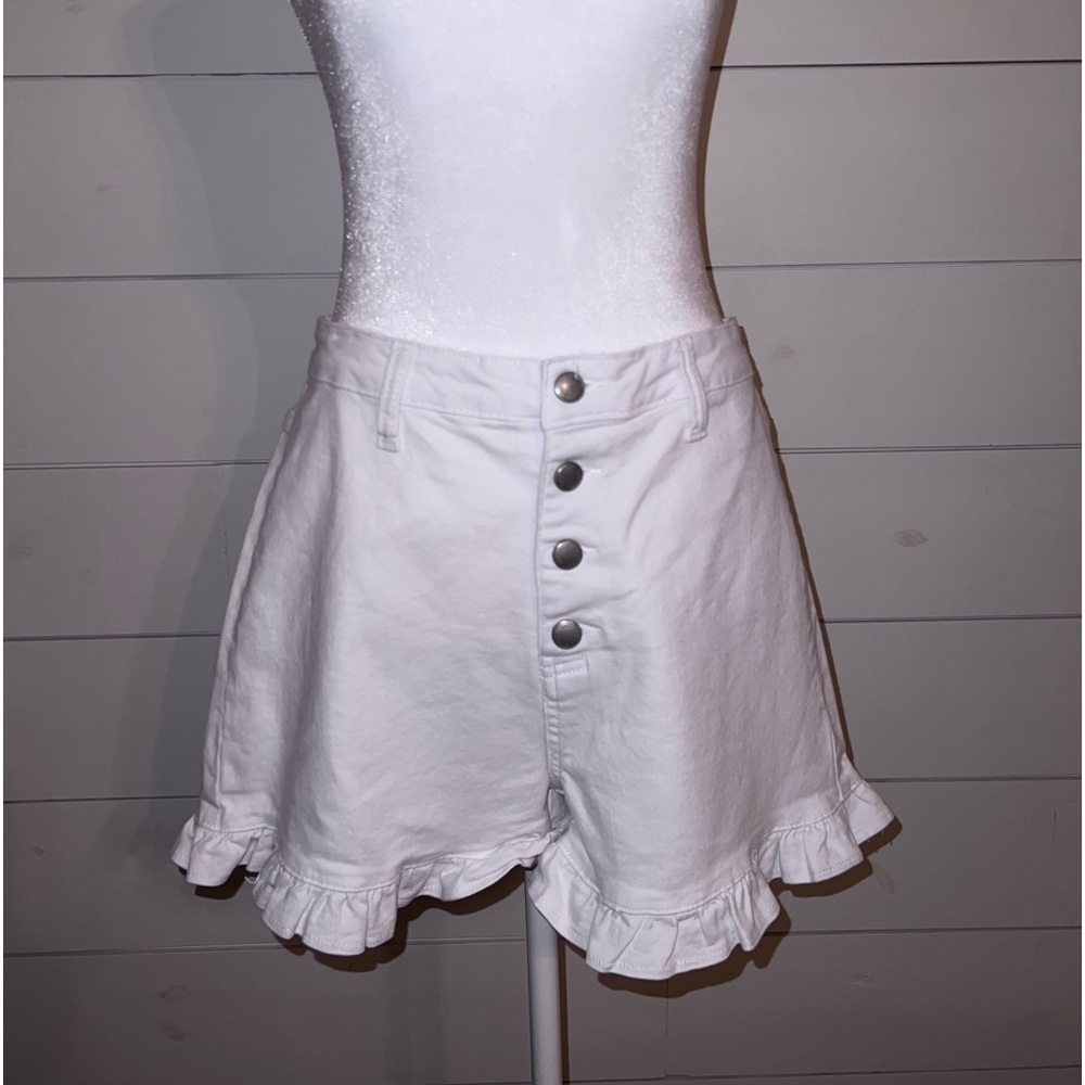 White Shorts size Large.  NWT